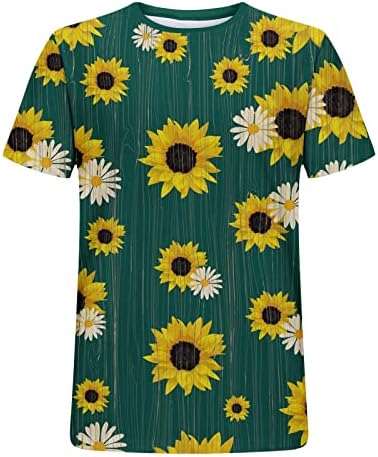 Camisa de verão masculina estampa floral com manga curta Camiseta de pescoço de gola de tamanho grande tampo casual praia