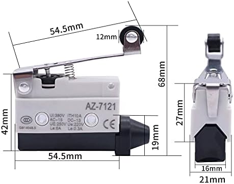 DASEB Momentário Ajuste Ajuste Aumentar o braço do braço interruptor 380V 10A NC sem micro -interrupções