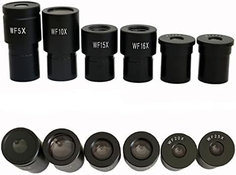 Acessórios para microscópio Microscópio ocular 5x 10x 15x 20x 25x Lente 23,2mm Tamanho de montagem Consumíveis de