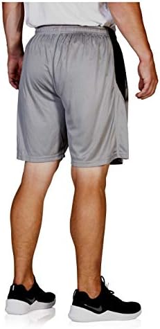 Salmans Men Dry Dry 7 Shorts de corrida com bolsos laterais