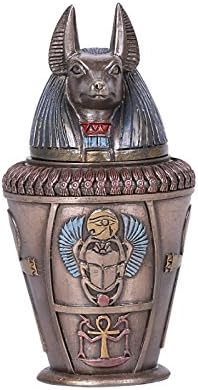 Presente do Pacífico Antigo egípcio Duamutef Decoração de casa canópica do jarro