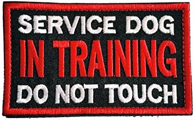 Metadiy Service Dog in Training Patch NÃO PET NO TAMPO BANDO K9 PAW TRABALHO DE TRABALHO DOM PACTES, TACTICAL GOOP Bordado