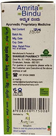 Ayucina Forever Shankar Pharmacy Amrita Bindu -120ml X pacote de 2