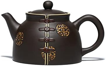Sdfgh Suit de areia roxa panela artesanal de chá de kung fu conjunto de chá de chá de chá de chá de chá retrô bule de chá retro