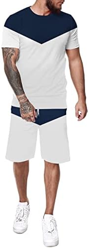 BMISEGM Men Shirts Casual Men's Casual Tracksuits Short Shorts Terno de roupa 2 peças camiseta e shorts