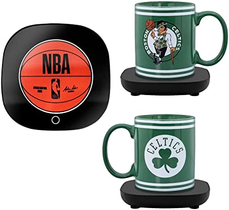 Brands estranhas NBA Boston Celtics Logo caneca mais quente com caneca - mantém sua bebida favorita quente - fechado automático