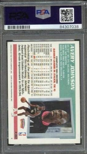 1994-95 TOPPS 130 Avery Johnson assinou Cartão Auto PSA Slabbed - Basketball Slabbed Rookie Cards