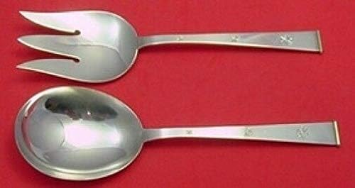 Golden Snowflake de Gorham Sterling Silver Salad Serviing Set All Sterling 9