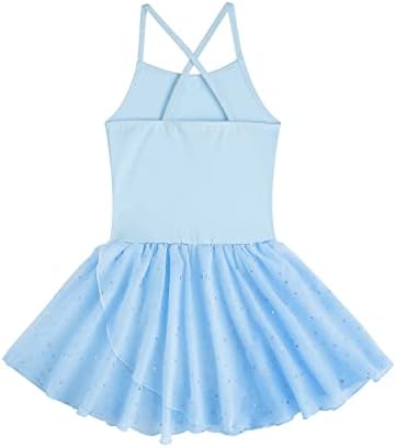 EQSJIU BALLET FLELET PARA MENINAS SAIL DE DANÇA CAMISOLE CRUNTA BACKERINA BALLET DREST FOOD por 2-10 anos