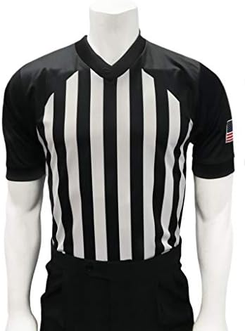 Camisa de árbitro flexível de basquete da NCAA Smitty NCAA - Feito nos EUA