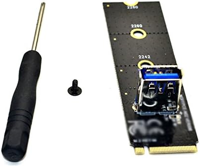 Tekit Ngff M.2 para USB 3.0 PCI-E RISER CARDE M2 Adaptador de extensor de slot para mineração BTC/ETH, NGFF M.2 para PCI-E X16