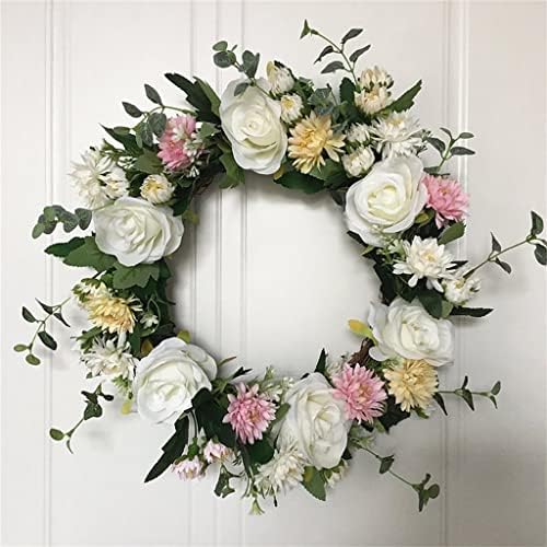 Douba 16 polegadas Crisântemo Floral Roses Porta Gralgeira de Casamento Decorativa Grinalsa