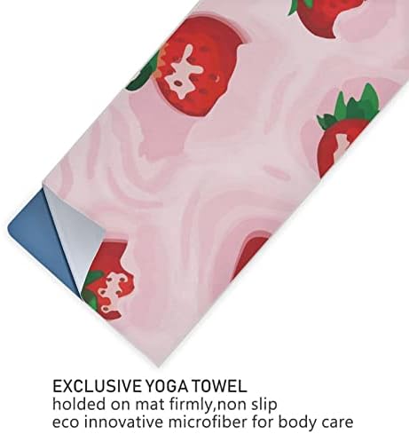 Aunstern Yoga Blanket Strawberry-Milkshake-Vegan Yoga Towel Yoga Mat Toalha