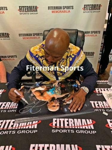 Floyd Mayweather assinou autografado 16x20 foto JSA autenticada #12 - Fotos de boxe autografadas
