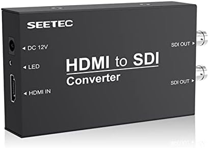 Conversor HDMI para SDI, Micro Converter One HDMI em dois SDI Saídas+Adaptador de Energia+Placa de Bateria F970