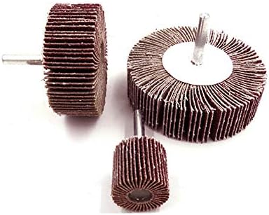 Rodas de aba 5pcs - Senrise abrasiva a lixadeira da roda da roda hastes montadas 80 grãos de óxido de alumínio para remover