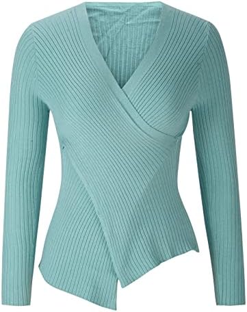 Mulheres de malha de malha tops 2022 clássicos suéteres sólidos pulôver de manga longa de manga longa tampas de jumper