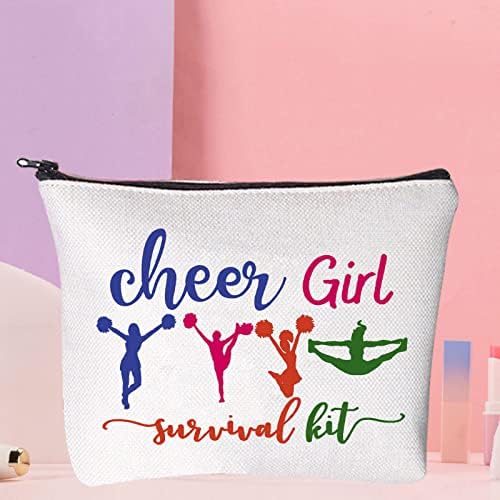 WZMPA Cheer Girl Girl Cosmetic Makeup Bag jogador Cheer Gift Cheer Girl Girl Sobrevivência Kit Makeup Zipper Bolsa Bolsa Cheer Training
