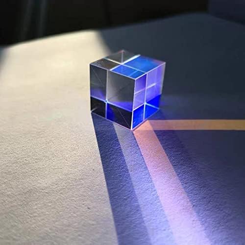 Acessórios para microscópio de laboratório de Beeyng 20 * 20 * 20mm cubo prisma de vidro óptico prisme experimento físico prisma