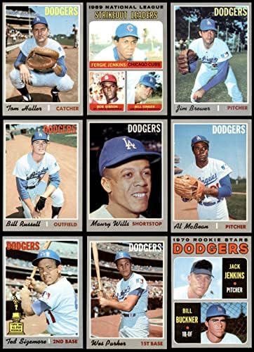 1970 Topps Los Angeles Dodgers, perto da equipe, estabeleceu Los Angeles Dodgers Ex+ Dodgers