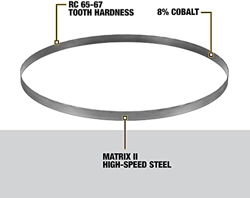 Banda portátil de Dewalt Blade, 32-7/8 polegadas, 0,020 polegadas, 14/18 TPI, 3-Pack