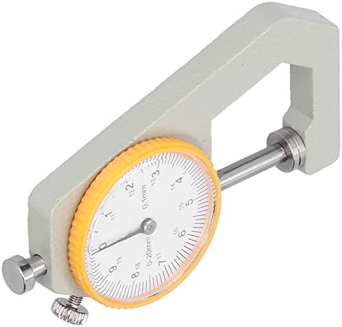 Medidor de espessura, Ferramenta de medição de medição de medição do medidor de espessura da ferramenta de medição, cabeça plana para medir jóias, medição de couro de couro diy