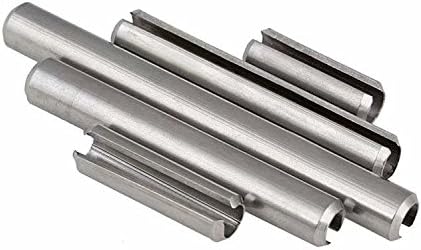 6pcs 8 x 60 mm de aço inoxidável com fenda de mola com fenda pinos de tensão Sellock roll pinos