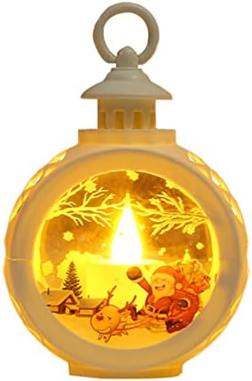 Decorações de Natal Mifyiar LED Small Round Light Light New Hand Hand Hold Gift Window Display Pingnder White Snowflake