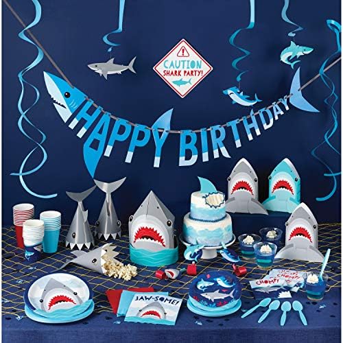 Shark Party Shaped Mylar Balloon, 1 CT