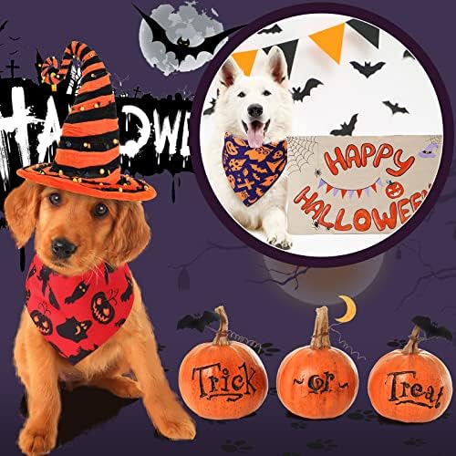 30 Pack Halloween Dog Bandanas Halloween bandanas para cachorros cachorros cachorros Bandana Bandana Halloween Acessórios para cães grandes Médio Puppy Puppy Dog Halloween Festival Festival Supply Supply