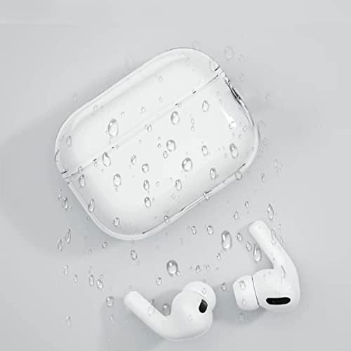 Oetker compatível AirPods Pro 2ª geração Caso claro, AirPods Profods Pro 2 Caso 2022 Tampa de proteção com alça de alça de mão