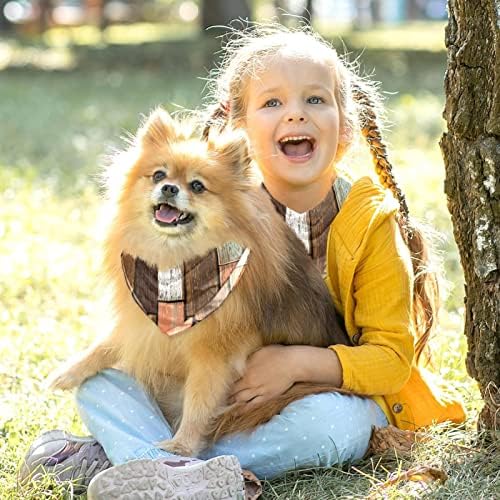 2 pacote de cachorro bandana velha tábua de madeira menino menino de animais de estimação cachorro cachorro lenço de lenço