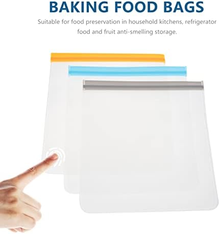 Mobestech Sealing Storage Bags 6 PCs embalagem de alimentos Sacos de vedação de alimentos Sacos de lanches reutilizáveis