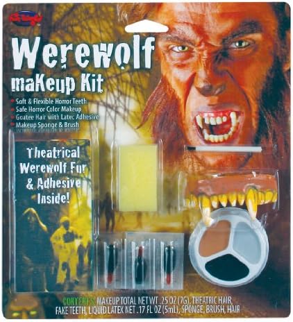 WMU 551566 Kit de lobisomem do Nightmare Living - 3 maquiagem de cores