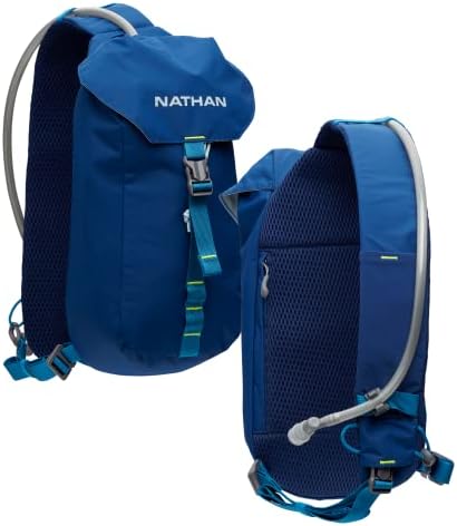 Nathan Limitless 6L Hydration Sling, dois bolsos laterais e pequeno zíper para armazenamento essencial, respirável