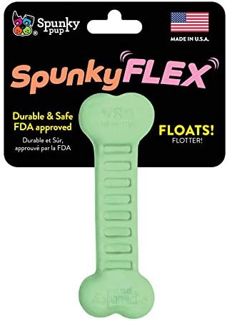 Brinquedo de cachorro spunkyflex corpulento | Brinquedo flutuante, flexível e durável | Osso, variado, 7003