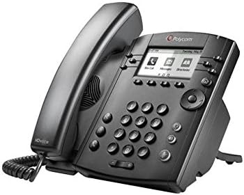 Polycom VVX 301 Sistema telefônico de mídia de negócios com cordão - 6 Linha Poe - 2200-48300-025 - adaptador CA