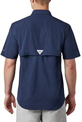 Camisa de manga curta de lança de columbia masculina