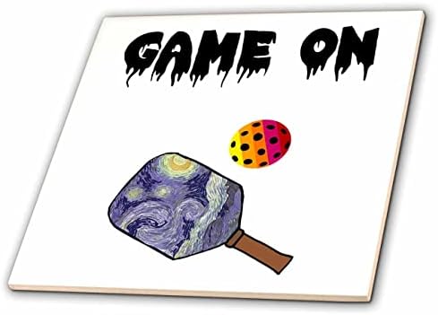3drose fofo jogo engraçado na pickleball e cartoon esportivos legais de paddle - azulejos