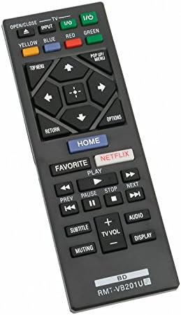 RMT-VB201U Substitua o ajuste do controle remoto para Sony Blu-ray BD DVD DVD PLAYER BDP-BX370 BDP-S1700 BDP-S3700