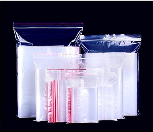 Yusland 400 sacos 2x2.2 2mil Sackgies Clear Reclosable Zip Plastic Poly Seal Zipper