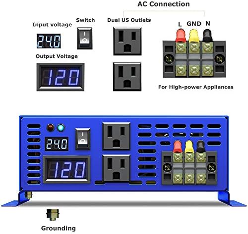 XYZ Invt 2500W Inversor de onda seno