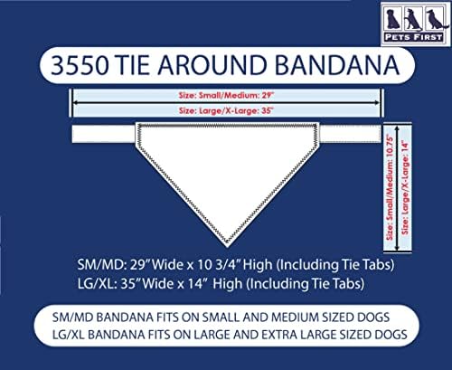 NFL Kansas City Chiefs Tie Bandana, Large/X-Large. Cachorro bandana lenço babador para cães de gato de estimação. O melhor dia do jogo, festa bandana
