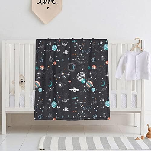 Espaço Galáxia Constelação de Flanela Fleece Baby Clanta personalizada Crianças macias de crianças Swaddle Swaddle Throw para meninos meninas ou animais de estimação Escritório de sofá 30x40 polegadas
