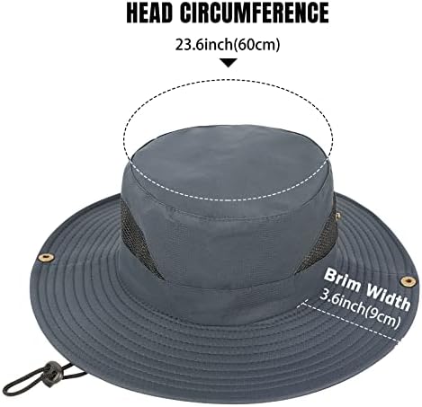 Chapéus solares upf 50 chapéus de pesca larga de abrangência para homens Proteção solar para chapéus de verão de safari de pesca ao