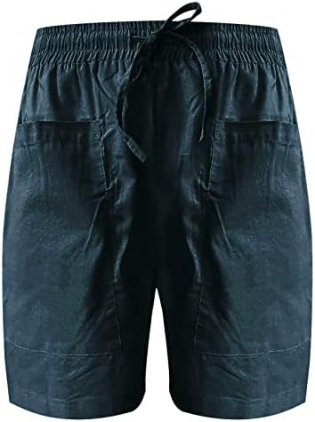 Calças de linho de amikadom para senhoras verão outono relaxado fit casual high cut flare wide bot cut calnts shorts