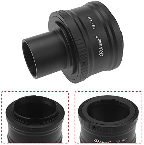 Adaptador de montagem de lente T/T2 ALSTER T/T2 Adaptador e adaptador de telescópio M42 a 1,25 para câmera Sony -Nex - anel de adaptador T2 usinado por precisão para todas as câmeras Sony Nex Compact System