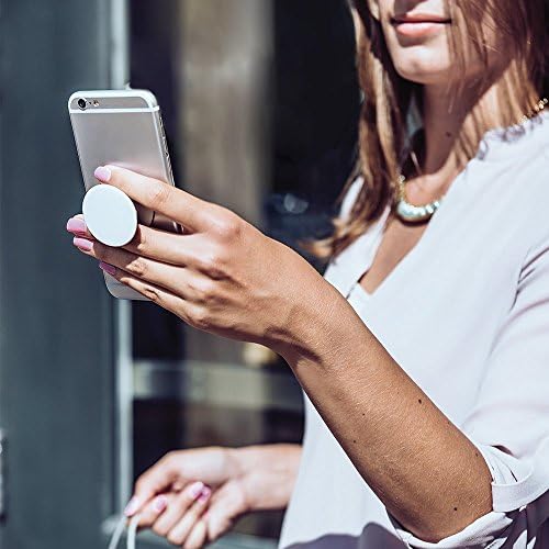 Popsockets de geometria sagrada da mariposa do crânio branco