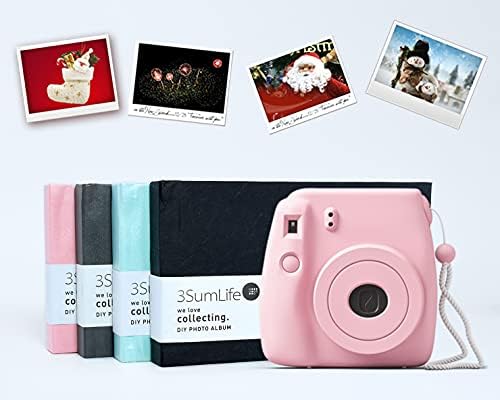 3sumlife 40 bolsos scrapbook Polaroid Photo Álbum Diy Fujifilm Instax Álbum Hard Cover Memory Book com acessórios para