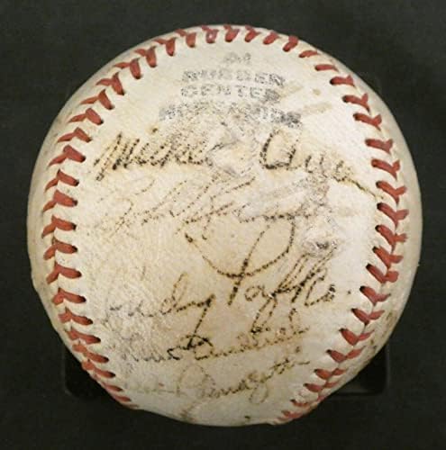 1949 A equipe de Chicago Cubs assinou o beisebol ruim - Boliteiras autografadas